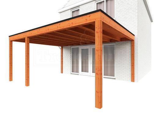 Aanbouwveranda Modena 5500x4850x2700mm (bxdxh) links    52.7346