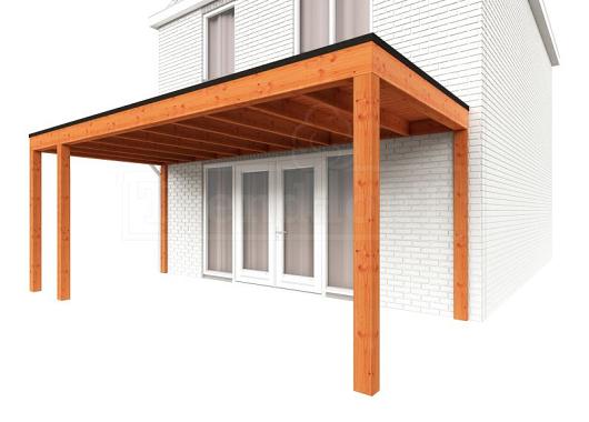 Aanbouwveranda Modena 5900x3000x2700mm (bxdxh) links    52.7228