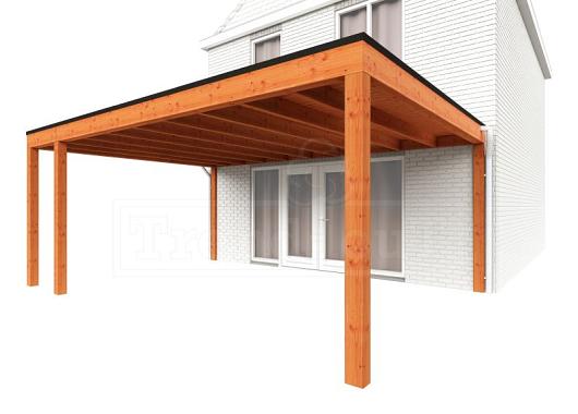 Aanbouwveranda Modena 5900x4850x2700mm (bxdxh) links    52.7352