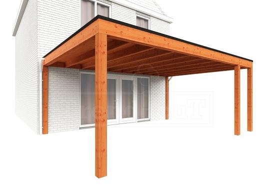 Aanbouwveranda Modena 5900x4850x2700mm (bxdxh) rechts    52.7354