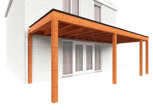 Aanbouwveranda Modena 6950x3000x2700mm (bxdxh) rechts    52.7240