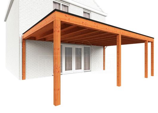 Aanbouwveranda Modena 6950x4850x2700mm (bxdxh) rechts    52.7364