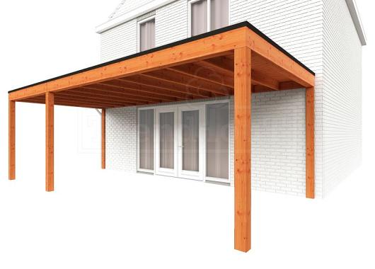 Aanbouwveranda Modena 7300x3650x2700mm (bxdxh) links    52.7308