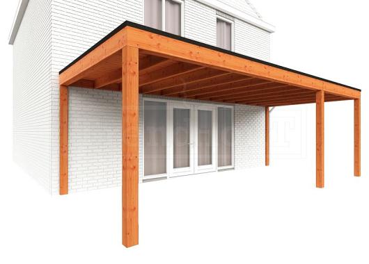 Aanbouwveranda Modena 7300x3650x2700mm (bxdxh) rechts    52.7310