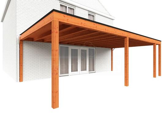 Aanbouwveranda Modena 8250x4850x2700mm (bxdxh) rechts    52.7376