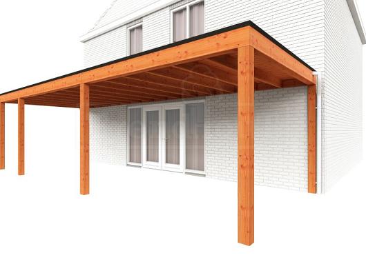 Aanbouwveranda Modena 9050x3650x2700mm (bxdxh) links    52.7318