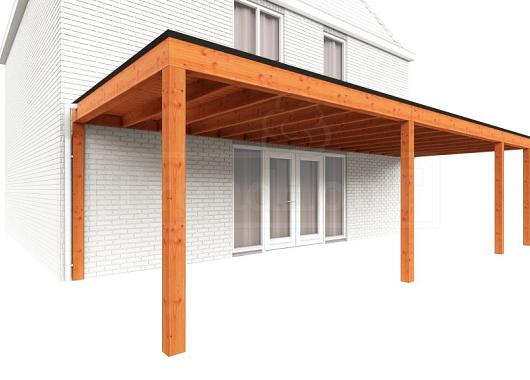 Aanbouwveranda Modena 9050x3650x2700mm (bxdxh) rechts    52.7320