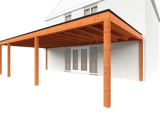 Aanbouwveranda Modena 9050x4850x2700mm (bxdxh) links    52.7380