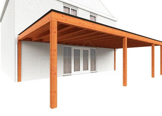 Aanbouwveranda Modena 9050x4850x2700mm (bxdxh) rechts    52.7382