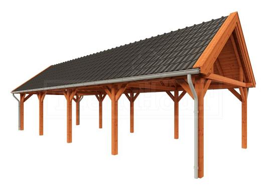 Buitenverblijf Zadeldak XL 12170x4400x4250mm (bxdxh)    52.6148