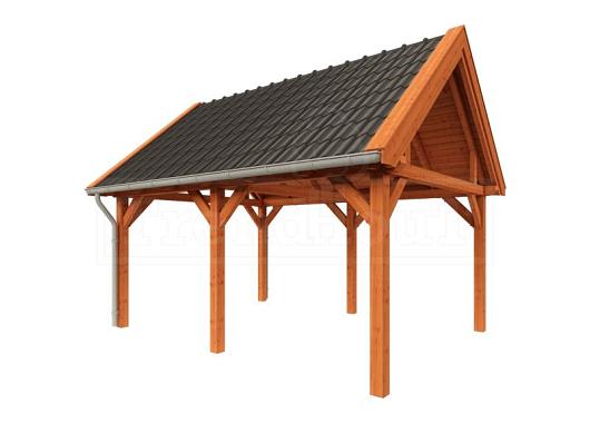 Buitenverblijf Zadeldak XL 5300x4400x4250mm (bxdxh)    52.1138