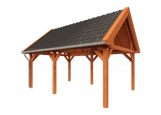 Buitenverblijf Zadeldak XL 5850x4400x4250mm (bxdxh)    52.1141