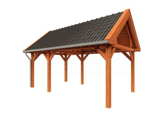 Buitenverblijf Zadeldak XL 5900x3800x3950mm (bxdxh)    52.1142