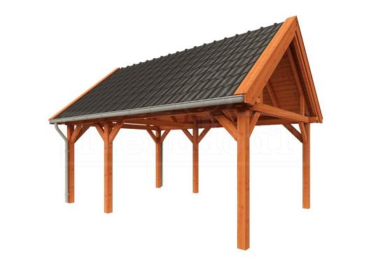 Buitenverblijf Zadeldak XL 5900x4400x4250mm (bxdxh)    52.1144