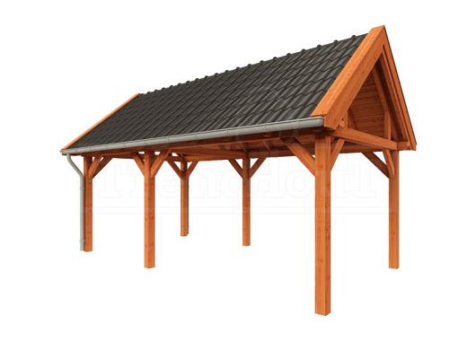 Buitenverblijf Zadeldak XL 6500x3800x3950mm (bxdxh)    52.1147