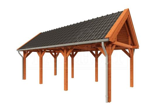 Buitenverblijf Zadeldak XL 7650x4400x4250mm (bxdxh)    52.1158