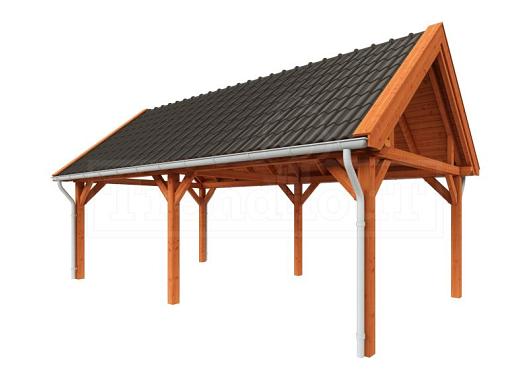 Buitenverblijf Zadeldak XL 7700x4400x4250mm (bxdxh)    52.1161