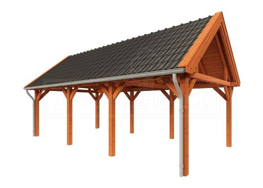 Buitenverblijf Zadeldak XL 8200x4400x4250mm (bxdxh)    52.1167