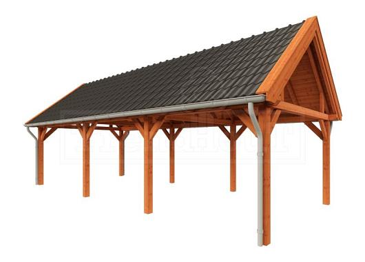 Buitenverblijf Zadeldak XL 9900x4400x4250mm (bxdxh)    52.1178