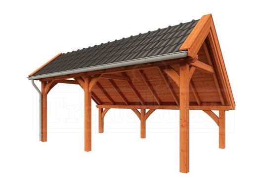 Kapschuur de Hoeve XL 5850x3800x3450mm (bxdxh) links    52.1201