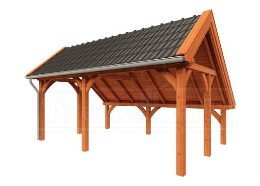 Kapschuur de Hoeve XL 5850x4400x3750mm (bxdxh) links    52.1202