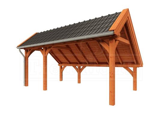 Kapschuur de Hoeve XL 5900x3800x3450mm (bxdxh) links    52.1203