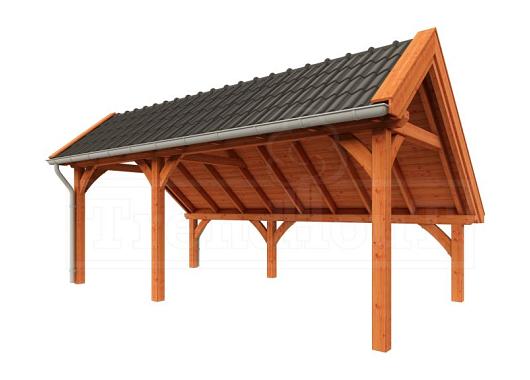 Kapschuur de Hoeve XL 6500x3800x3450mm (bxdxh) links    52.1206