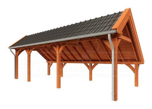 Kapschuur de Hoeve XL 8150x3800x3450mm (bxdxh) links    52.1216