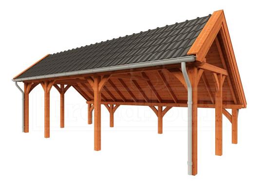 Kapschuur de Hoeve XL 8150x4400x3750mm (bxdxh) links    52.1217