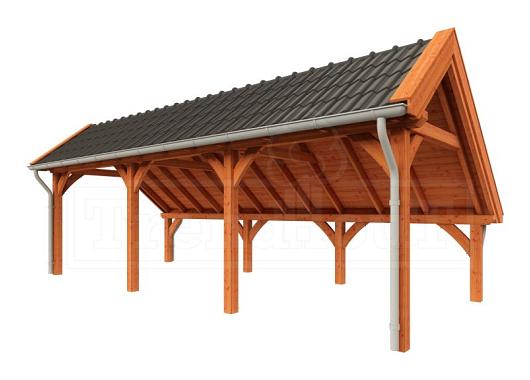 Kapschuur de Hoeve XL 8200x3800x3450mm (bxdxh) links    52.1218