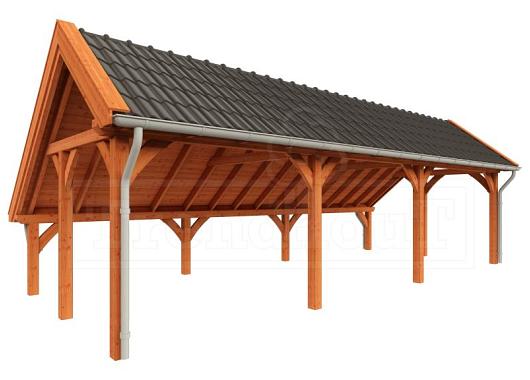 Kapschuur de Hoeve XL 9900x4400x3750mm (bxdxh) rechts    52.6121