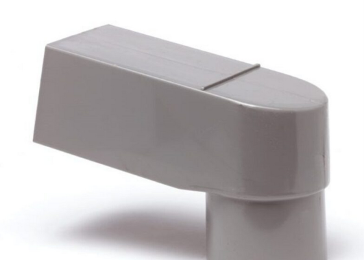 RedFox PVC stadsuitloop grijs 60x80mm  70/80mm  EXCL EPDM dakdoorvoer