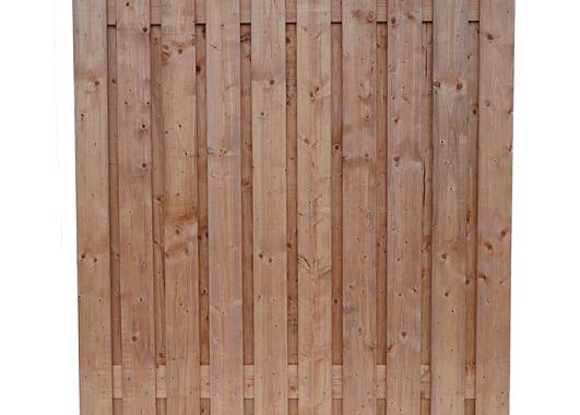 Scherm 19-21planks RV Bruin geimpregneerd 180x180   150206N