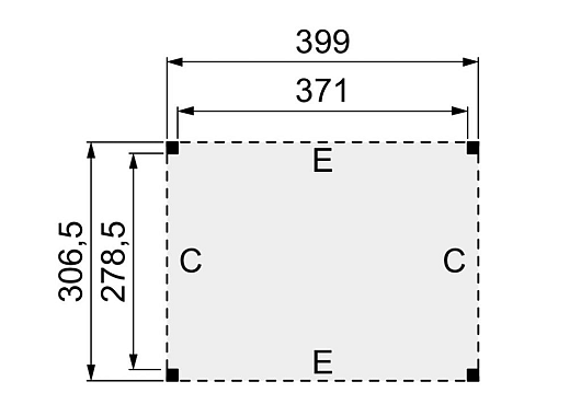 Overkapping douglas 399 x 306