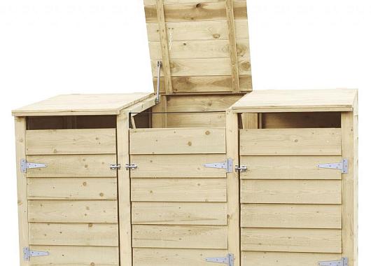 Containerkast tripel, 128,7 x 224,5 x 89 cm.   1022385