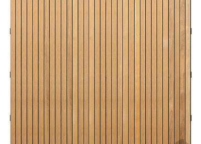 Elephant schutting Stripes Black hardhout FSC 45x1800x1800mm naturel/zwart RVS geschroefd     024360