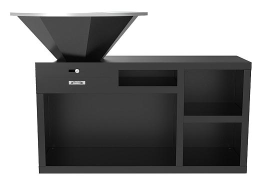 BBQ zwart staal Ø85cm x  130 x 100cm BBQ-03