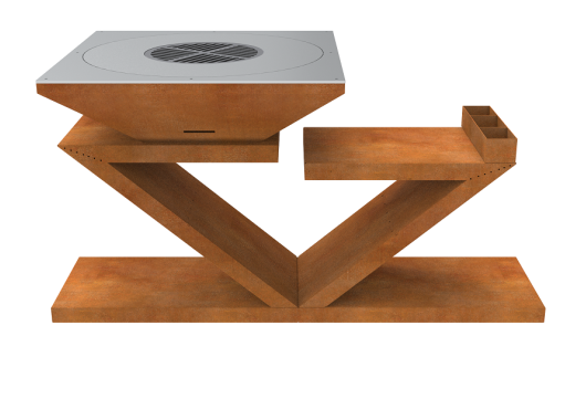 BBQ  90x170x90cm Cortenstaal  BBQ-06