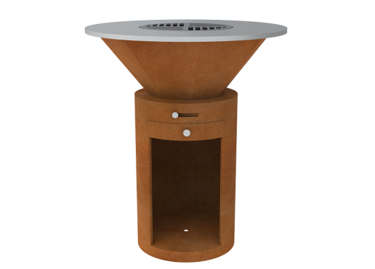 BBQ Cortenstaal  Ø85cm x 100cm (cilinder) BBQ-07