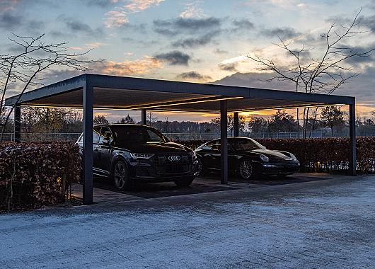 Aluxe Carport vrijstaand RAL7016  5000 mm breed