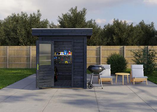 Lugarde Modern tuinhuis 28mm Den Haag 200x200cm 