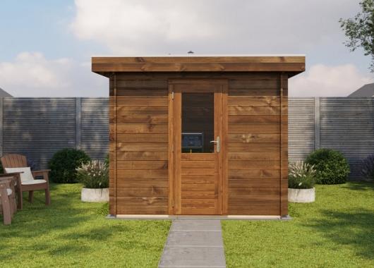 Lugarde Modern tuinhuis 28mm Rotterdam 388x388cm