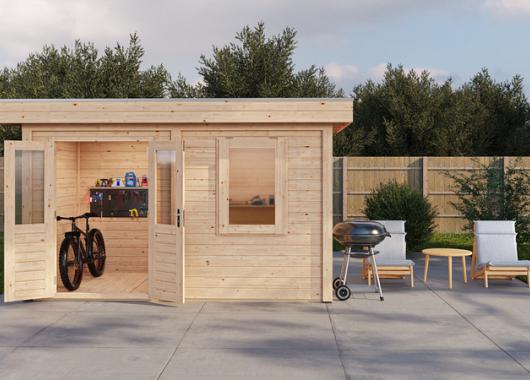 Lugarde Modern tuinhuis 44mm Gorssel 388x200cm