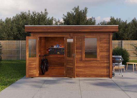 Lugarde Modern tuinhuis 44mm Rotterdam 388x388cm