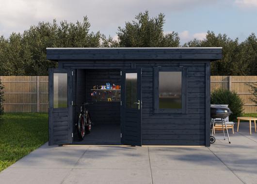 Lugarde Modern tuinhuis 44mm Rotterdam 388x388cm