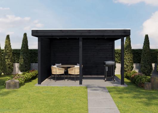 Lugarde veranda Vorden 388x300cm 28mm  platdak