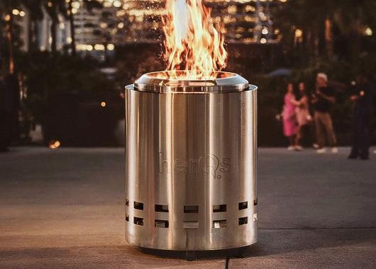 HerQs Smokeless FirePit Mighty incl gratis zak houtpellets