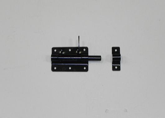 Hangslotgrendel  100x70mm [2mm] Zwart gepoedercoat  PL-10