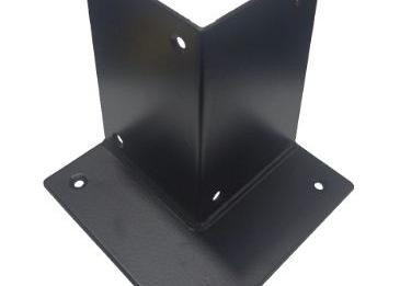 Houtverbinding voetstuk  175x175mm Zwart gepoedercoat Zwart HV-14