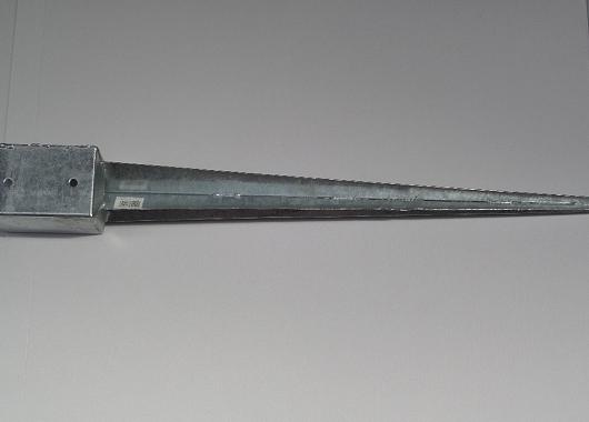Paalhouder met pen  101x101x900mm [2mm] Vuurverzinkt  PA-016